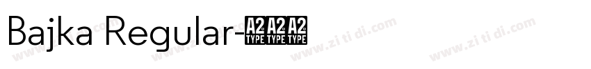Bajka Regular字体转换
